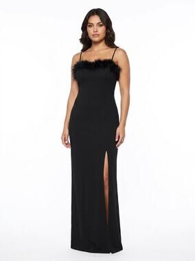 Cinderella Divine Black Maxi Dress Women Size 6